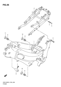 GSX1300R Frame comp