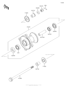 KX65 Переднее колесо
