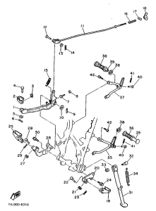 XT600Z Stand. footrest