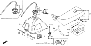 XR100 Топливный бак