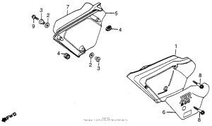 XR500 Боковые обтекатели