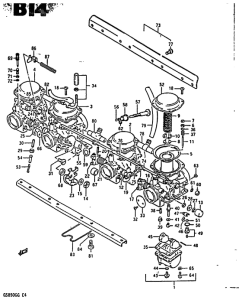 GS850 Carburetor assy