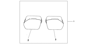 CBF1000A 33 / 35l pannier inner bag set