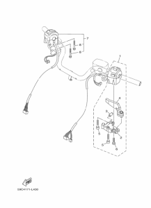 XP500 Interruptor  manillar&palanc