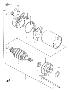 GZ250 Стартерный мотор