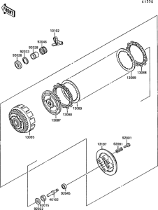 EX250 Сцепление
