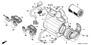 CB600F Воздушный фильтр
