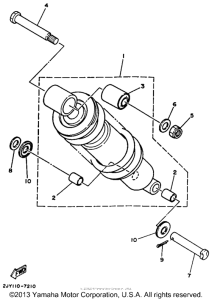 TW200A Амортизаторы задние