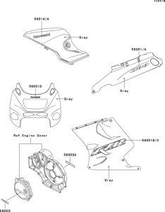 ZX1100 Decals(gray)(zx1100-d5)