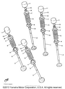 FZR750RU Клапана