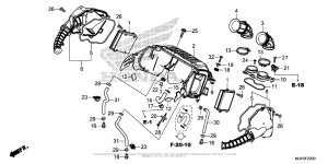 CRF1000D (ABS) Воздушный фильтр