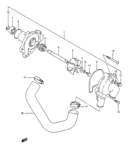 GSF400 Водяная помпа