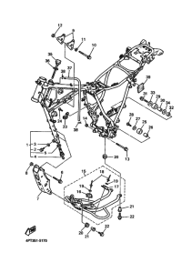 XT600E Frame comp