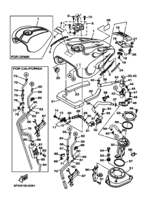XV1700PC XV17PCV Tank fuel