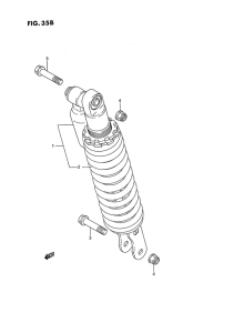 RM80 Абсорбер удавный в сборе задний
