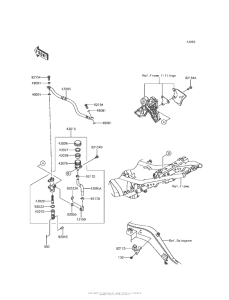 EX650 Задний торм цилиндр