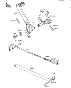  Педаль тормоза