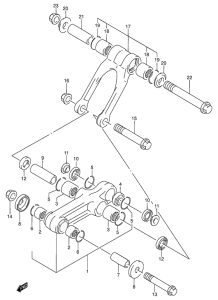 RM80 Втулки заднего рычага