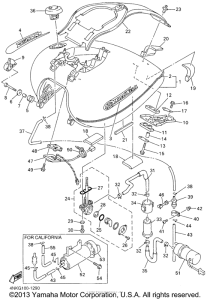 XVZ1300ANC Топливный бак