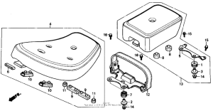 CMX250C Сиденье