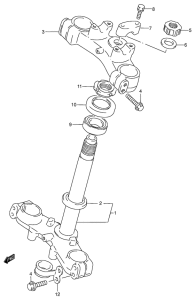 RM80 Кронштейн передней вилки