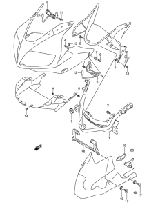 SV1000 Cowling installation parts