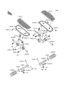 VN400 Подножки