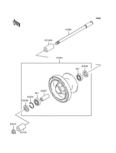VN400 Переднее колесо
