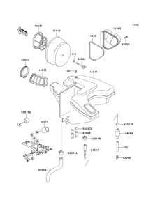 KL650 Воздушный фильтр