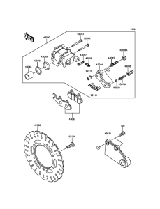 EX300 Задний тормоз