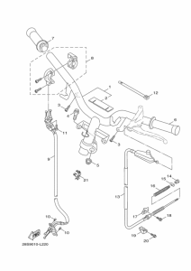 XC125SR ｽﾃｱﾘﾝｸﾞﾊﾝﾄﾞﾙ & ｹｰﾌﾞﾙ