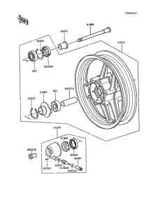 ZX1000 Переднее колесо