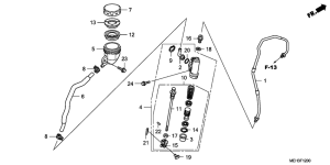 NSA700 Задний тормозной цилиндр