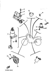 TDR250 Электрические детали