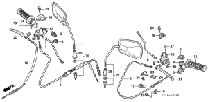 SA75 Handle lever / switch / cable