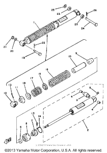 YZ100G Задняя подвеска
