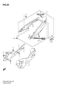 GSF1250 Обтекатель задний