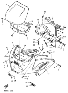 XJ600S Обтекатель 1