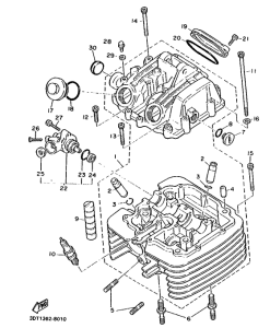 XT500Z Головка цилиндров