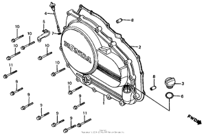 VF700S Right crankcase c0ver