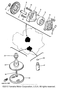 FJ600NC Масляный насос