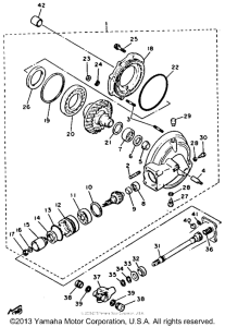 XV750B Ведущий вал