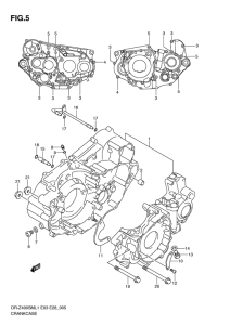 DR-Z400 Картер двигателя