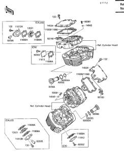 VN1500 Крышка головки цилиндров