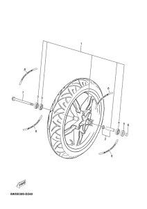 TZR50 Переднее колесо