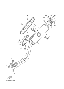 XP500 Выхлопная система