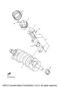 YZF-R6 Коленчатый вал и Поршень