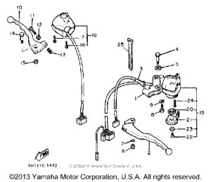 XV920RH Рулевые переключатели