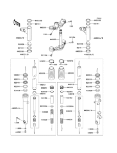 EJ800 Передняя вилка