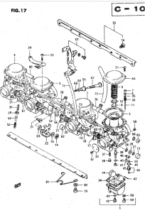 GSX750 Carburetor assy